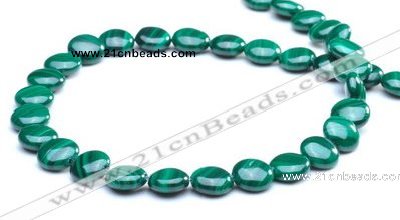 CMN25 A grade 4*8mm coin shape natural malachite beads Wholesale