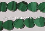 CMN263 15.5 inches 12*12mm heart natural malachite beads wholesale