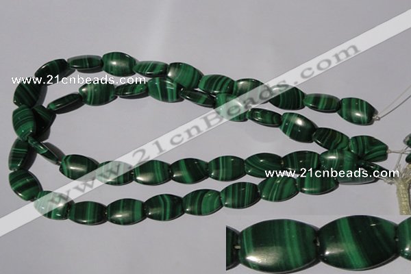 CMN268 15.5 inches 13*18mm flat drum natural malachite beads wholesale