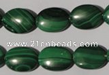 CMN273 15.5 inches 12*16mm oval natural malachite beads wholesale