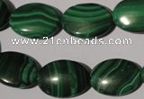 CMN274 15.5 inches 13*18mm oval natural malachite beads wholesale