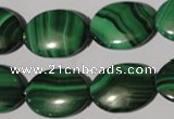 CMN275 15.5 inches 15*20mm oval natural malachite beads wholesale