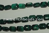 CMN300 15.5 inches 6*8mm rectangle natural malachite beads wholesale