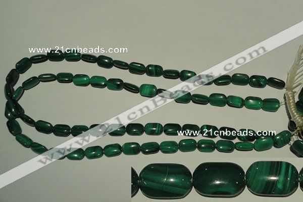 CMN303 15.5 inches 8*12mm rectangle natural malachite beads wholesale