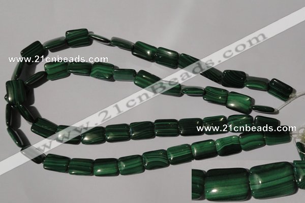 CMN316 15.5 inches 13*18mm rectangle natural malachite beads wholesale