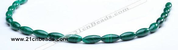 CMN32 8*12mm rice A grade natural malachite beads wholesale