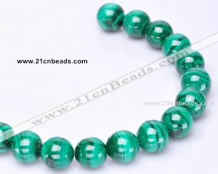 CMN40 AB grade 10mm round natural malachite beads Wholesale
