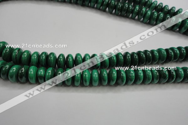 CMN401 15.5 inches 5*8mm rondelle natural malachite beads wholesale