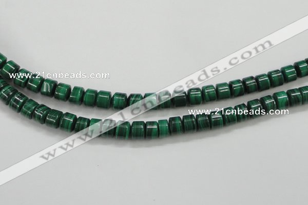 CMN408 15.5 inches 5*6mm tyre natural malachite beads wholesale