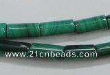 CMN410 15.5 inches 4*9mm tube natural malachite beads wholesale