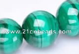 CMN42 AB grade 14mm round natural malachite beads Wholesale