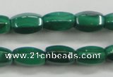 CMN422 15.5 inches 5*8mm faceted rice natural malachite beads