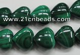 CMN425 15.5 inches 8*8mm heart natural malachite beads wholesale