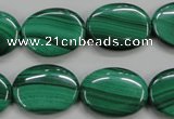 CMN435 15.5 inches 15*20mm oval natural malachite beads wholesale