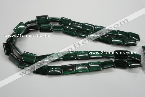 CMN445 15.5 inches 13*18mm rectangle natural malachite beads