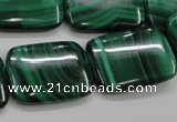 CMN448 15.5 inches 18*25mm rectangle natural malachite beads