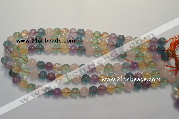 CMQ213 15.5 inches 10mm round multicolor quartz gemstone beads