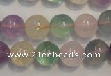 CMQ214 15.5 inches 12mm round multicolor quartz gemstone beads