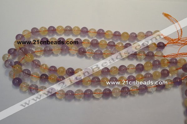 CMQ217 15.5 inches 10mm round multicolor quartz gemstone beads