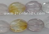 CMQ253 15.5 inches 13*18mm faceted oval multicolor quartz beads