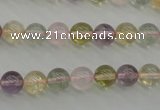 CMQ302 15.5 inches 8mm round multicolor quartz gemstone beads