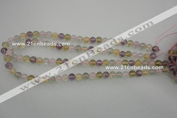 CMQ302 15.5 inches 8mm round multicolor quartz gemstone beads