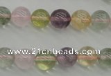 CMQ303 15.5 inches 10mm round multicolor quartz gemstone beads