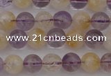 CMQ311 15.5 inches 6mm round citrine & amethyst beads wholesale