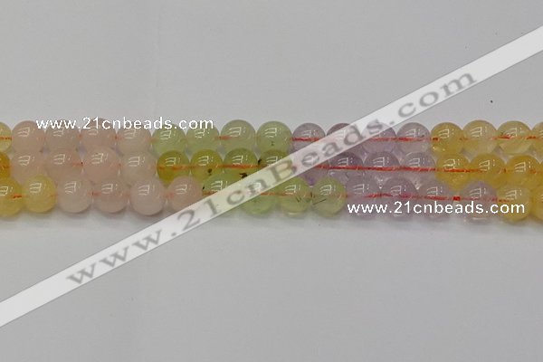 CMQ323 15.5 inches 10mm round mixed quartz beads wholesale