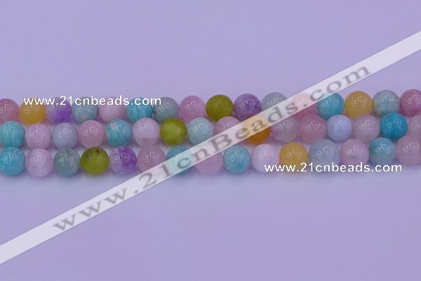 CMQ343 15.5 inches 10mm round mixed quartz gemstone beads