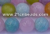 CMQ344 15.5 inches 12mm round mixed quartz gemstone beads