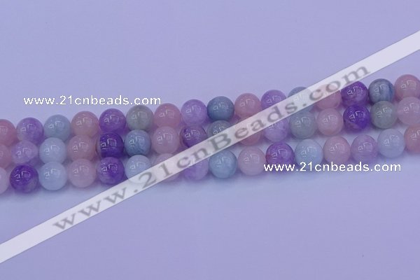 CMQ353 15.5 inches 10mm round mixed quartz beads wholesale