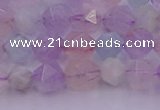 CMQ381 15.5 inches 6mm faceted nuggets mixed quartz beads