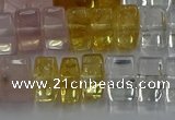 CMQ39 15.5 inches 6*10mm triangle mixed quartz beads wholesale