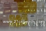 CMQ39 15.5 inches 6*10mm triangle mixed quartz beads wholesale