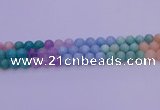 CMQ404 15.5 inches 12mm round mixed quartz beads wholesale