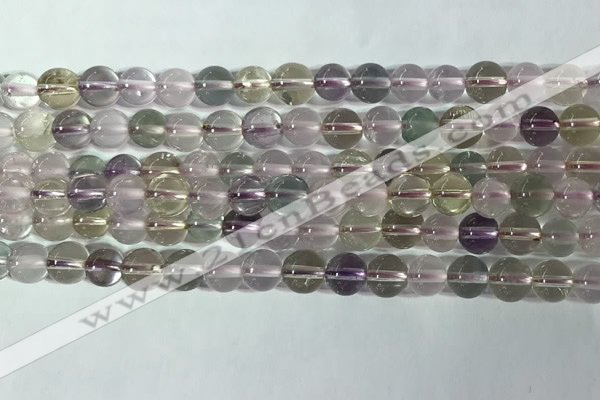 CMQ456 15.5 inches 6mm round colorfull quartz beads wholesale