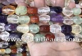 CMQ515 10*12mm - 13*18mm faceted nuggets colorfull quartz beads