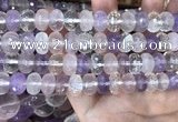 CMQ520 15.5 inches 8*12mm faceted rondelle colorfull quartz beads