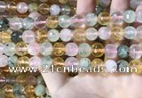 CMQ532 15.5 inches 10mm faceted round colorfull quartz beads