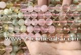 CMQ535 15.5 inches 10mm faceted round colorfull quartz beads