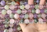 CMQ539 15.5 inches 12mm faceted round colorfull quartz beads