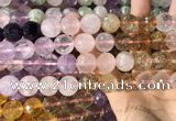 CMQ548 15.5 inches 14mm faceted round colorfull quartz beads