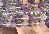 CMQ558 15.5 inches 14mm faceted round colorfull quartz beads