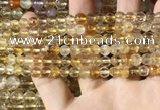 CMQ560 15.5 inches 6mm faceted round citrine gemstone beads