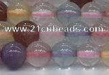 CMQ570 15.5 inches 6mm round mixed quartz beads wholesale