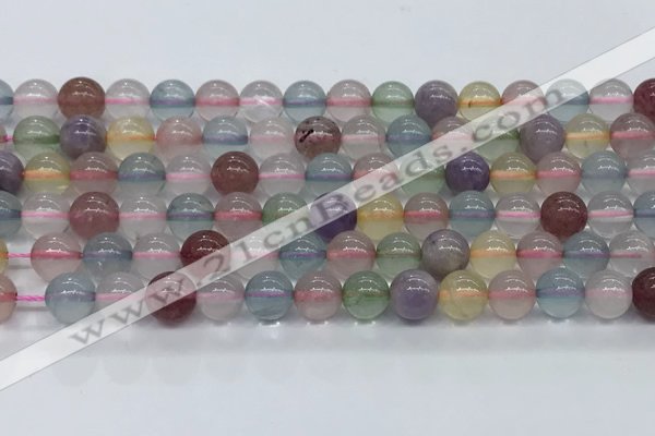 CMQ571 15.5 inches 8mm round mixed quartz beads wholesale