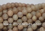 CMS02 15.5 inches 6mm round moonstone gemstone beads wholesale