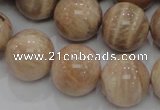 CMS05 15.5 inches 20mm round moonstone gemstone beads wholesale