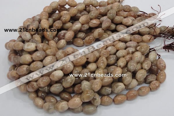 CMS07 15.5 inches 10*14mm rice moonstone gemstone beads wholesale